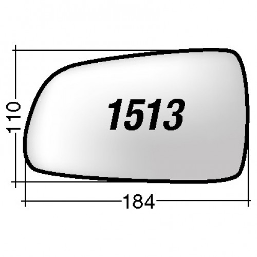 ΚΡΥΣΤΑΛΛΟ ΚΑΘΡΕΠΤΗ CHEVROLET AVEO '07-'10 (ΘΕΡΜΑΙΝΟΜΕΝΟ, ΜΕ ΒΑΣΗ, ΧΡΩΜΙΟ) ΔΕΞΙ