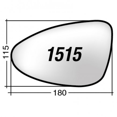 ΚΡΥΣΤΑΛΛΟ ΚΑΘΡΕΠΤΗ CHEVROLET AVEO '11- (ΘΕΡΜΑΙΝΟΜΕΝΟ, ΜΕ ΒΑΣΗ, ΧΡΩΜΙΟ) ΑΡΙΣΤΕΡΟ