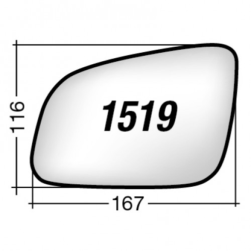 ΚΡΥΣΤΑΛΛΟ ΚΑΘΡΕΠΤΗ CHEVROLET CRUZE '15- (ΘΕΡΜΑΙΝΟΜΕΝΟ, ΜΕ ΒΑΣΗ, ΧΡΩΜΙΟ) ΔΕΞΙ