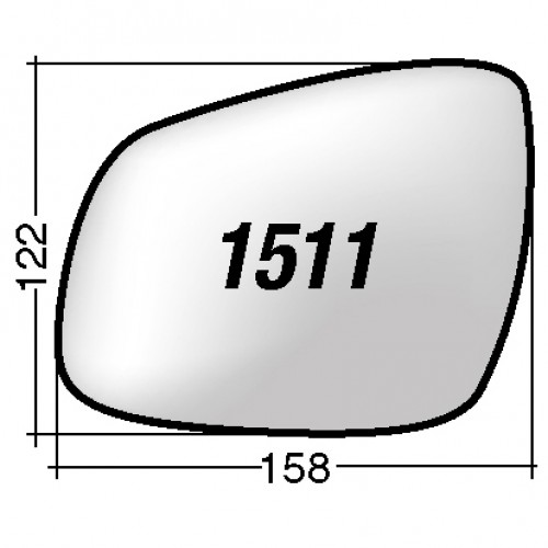 ΚΡΥΣΤΑΛΛΟ ΚΑΘΡΕΠΤΗ CHEVROLET SPARK '10-'14 (ΘΕΡΜΑΙΝΟΜΕΝΟ, ΜΕ ΒΑΣΗ, ΧΡΩΜΙΟ) ΑΡΙΣΤΕΡΟ