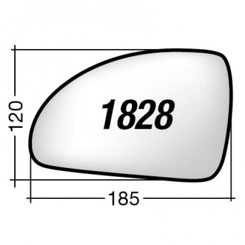 ΚΡΥΣΤΑΛΛΟ ΚΑΘΡΕΠΤΗ KIA CEE'D '07-'09 (ΑΣΦΑΙΡΙΚΟ, ΘΕΡΜΑΙΝΟΜΕΝΟ, ΜΕ ΒΑΣΗ, ΧΡΩΜΙΟ) ΑΡΙΣΤΕΡΟ