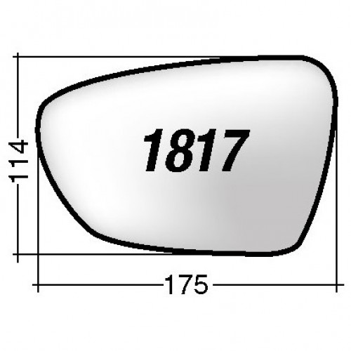 ΚΡΥΣΤΑΛΛΟ ΚΑΘΡΕΠΤΗ KIA CEE'D '13-'18 (ΘΕΡΜΑΙΝΟΜΕΝΟ, ΜΕ ΒΑΣΗ, ΧΡΩΜΙΟ) ΔΕΞΙ