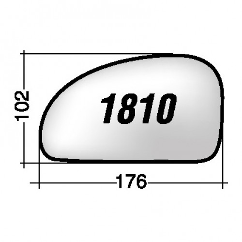 ΚΡΥΣΤΑΛΛΟ ΚΑΘΡΕΠΤΗ KIA CERATO '06-'08 (ΘΕΡΜΑΙΝΟΜΕΝΟ, ΜΕ ΒΑΣΗ, ΧΡΩΜΙΟ) ΔΕΞΙ