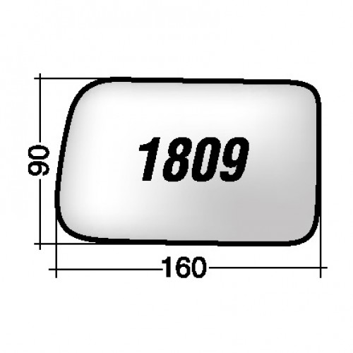 ΚΡΥΣΤΑΛΛΟ ΚΑΘΡΕΠΤΗ KIA PICANTO '04-'08 (ΘΕΡΜΑΙΝΟΜΕΝΟ, ΜΕ ΒΑΣΗ, ΧΡΩΜΙΟ) ΔΕΞΙ