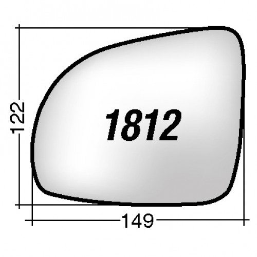 ΚΡΥΣΤΑΛΛΟ ΚΑΘΡΕΠΤΗ HYUNDAI I20 '13-'15/ KIA PICANTO '08-'11 (ΘΕΡΜΑΙΝΟΜΕΝΟ, ΜΕ ΒΑΣΗ, ΧΡΩΜΙΟ) ΔΕΞΙ