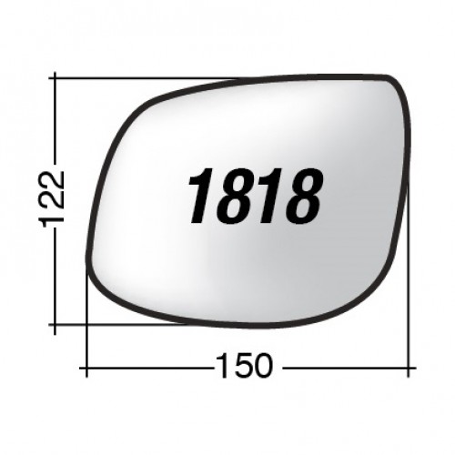 ΚΡΥΣΤΑΛΛΟ ΚΑΘΡΕΠΤΗ KIA PICANTO '11 -'16 (ΘΕΡΜΑΙΝΟΜΕΝΟ, ΜΕ ΒΑΣΗ, ΧΡΩΜΙΟ) ΑΡΙΣΤΕΡΟ