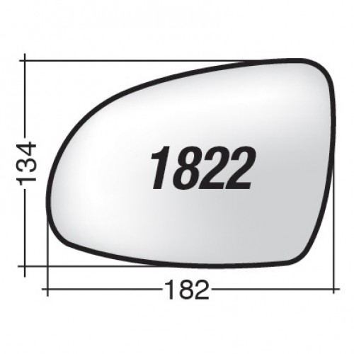 ΚΡΥΣΤΑΛΛΟ ΚΑΘΡΕΠΤΗ KIA SPORTAGE '16- (ΘΕΡΜΑΙΝΟΜΕΝΟ, ΜΕ ΒΑΣΗ, ΧΡΩΜΙΟ) ΔΕΞΙ