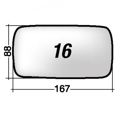 ΚΡΥΣΤΑΛΛΟ ΚΑΘΡΕΠΤΗ ALFA ROMEO 145/ 146/ FIAT CROMA '93-/ LANCIA DELTA '94-/ DEDRA '94-/ THEMA (ΘΕΡΜΑΙΝΟΜΕΝΟ, ΜΕ ΒΑΣΗ, ΜΠΛΕ) ΑΡΙΣΤΕΡΟ
