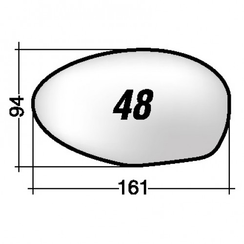 ΚΡΥΣΤΑΛΛΟ ΚΑΘΡΕΠΤΗ ALFA ROMEO 147 '00-'08/ GT '03-'10 (ΘΕΡΜΑΙΝΟΜΕΝΟ, ΜΕ ΒΑΣΗ, ΧΡΩΜΙΟ) ΔΕΞΙ