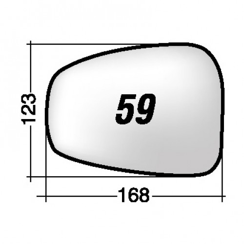 ΚΡΥΣΤΑΛΛΟ ΚΑΘΡΕΠΤΗ ALFA ROMEO 159 '05-'12/ 159 SPORTWAGON '05-'12/ GIULIETTA '10-/ MITO '08- (ΘΕΡΜΑΙΝΟΜΕΝΟ, ΜΕ ΒΑΣΗ, ΜΠΛΕ) ΑΡΙΣΤΕΡΟ