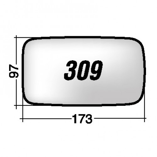 ΚΡΥΣΤΑΛΛΟ ΚΑΘΡΕΠΤΗ FORD FIESTA '89 -'94 (ΜΕ ΒΑΣΗ, ΧΡΩΜΙΟ) ΑΡΙΣΤΕΡΟ