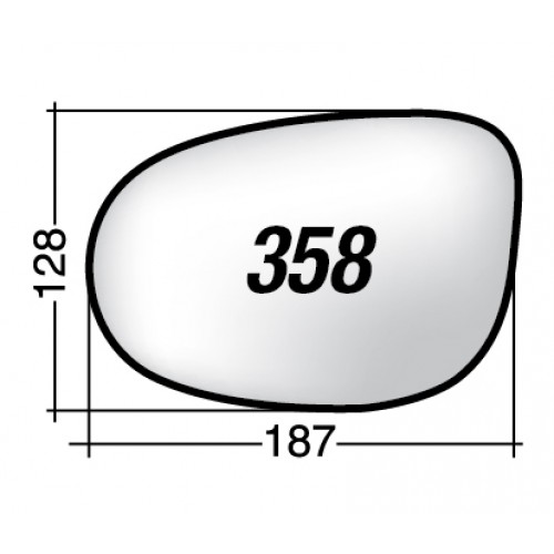 ΚΡΥΣΤΑΛΛΟ ΚΑΘΡΕΠΤΗ FORD KA '08-/ FIAT IDEA '08-'12/ LANCIA MUSA '10-/ YPSILON '11-/ YPSILON MYA '16- (ΘΕΡΜΑΙΝΟΜΕΝΟ, ΜΕ ΒΑΣΗ, ΧΡΩΜΙΟ) ΑΡΙΣΤΕΡΟ