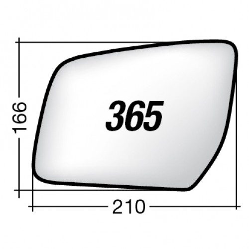 ΚΡΥΣΤΑΛΛΟ ΚΑΘΡΕΠΤΗ FORD RANGER '12-/ RANGER RAPTOR '19- (ΜΕ ΒΑΣΗ, ΧΡΩΜΙΟ) ΔΕΞΙ