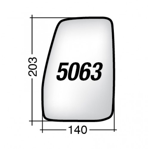 ΚΡΥΣΤΑΛΛΟ ΚΑΘΡΕΠΤΗ FORD TOURNEO CUSTOM '12-/ TOURNEO CUSTOM '18- (ΘΕΡΜΑΙΝΟΜΕΝΟ, ΜΕ ΒΑΣΗ, ΧΡΩΜΙΟ) ΑΡΙΣΤΕΡΟ