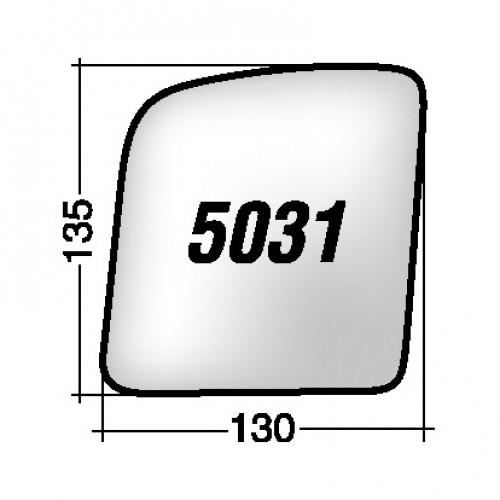 ΚΡΥΣΤΑΛΛΟ ΚΑΘΡΕΠΤΗ FORD TRANSIT CONNECT '02-'09/ TOURNEO CONNECT '02-'09 (ΜΕ ΒΑΣΗ, ΧΡΩΜΙΟ) ΑΡΙΣΤΕΡΟ