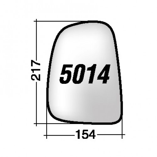 ΚΡΥΣΤΑΛΛΟ ΚΑΘΡΕΠΤΗ FORD TRANSIT '96-'00 (ΜΕ ΒΑΣΗ, ΧΡΩΜΙΟ) ΑΡΙΣΤΕΡΟ