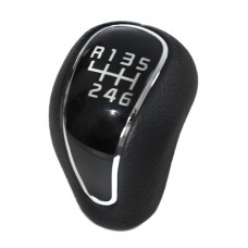 ΠΟΜΟΛΟ ΛΕΒΙΕ ΤΑΧΥΤΗΤΩΝ KIA CEED '12-'15 - 6 ΤΑΧΥΤΗΤΕΣ -R123456 - ΔΕΡΜΑ - ΜΑΥΡΟ