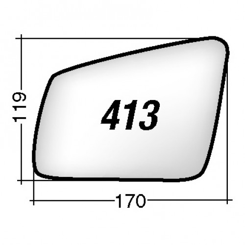 ΚΡΥΣΤΑΛΛΟ ΚΑΘΡΕΠΤΗ MERCEDES CLA COUPE '13-/ CLA '16-/ A '12-/ B '11-/ C '11-/ E COUPE '09-/ E '09-'15/ GLA '13-/ S COUPE '11 -'13/ CLS '11-/ CLS '12-/ GLK DA '08- A '15- (ΑΣΦΑΙΡΙΚΟ, ΘΕΡΜΑΙΝΟΜΕΝΟ, ΜΕ ΒΑΣΗ, ΧΡΩΜΙΟ) ΔΕΞΙ