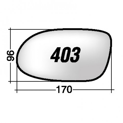 ΚΡΥΣΤΑΛΛΟ ΚΑΘΡΕΠΤΗ MERCEDES CLASSE A W168 '97-'04/ CLK C208 '97-'02/ CLK C209 '02-'10/ CLK A209 '03-'10/ SLK R170 '96-'04/ SLK R171 '04-'11 (ΑΣΦΑΙΡΙΚΟ, ΘΕΡΜΑΙΝΟΜΕΝΟ, ΜΕ ΒΑΣΗ, ΧΡΩΜΙΟ) ΑΡΙΣΤΕΡΟ