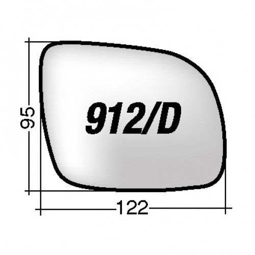 ΚΡΥΣΤΑΛΛΟ ΚΑΘΡΕΠΤΗ VW POLO '99-'01/ POLO SW '99-/ LUPO '98-'01/ LUPO '01-/ SEAT AROSA '97-'01 (ΘΕΡΜΑΙΝΟΜΕΝΟ, ΜΕ ΒΑΣΗ, ΧΡΩΜΙΟ) ΔΕΞΙ