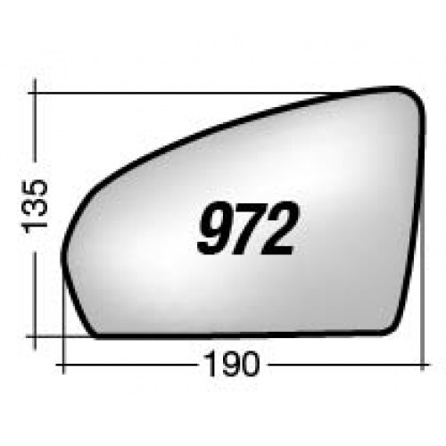 ΚΡΥΣΤΑΛΛΟ ΚΑΘΡΕΠΤΗ VW T-CROSS '19- (ΘΕΡΜΑΙΝΟΜΕΝΟ, ΜΕ ΒΑΣΗ, ΧΡΩΜΙΟ) ΔΕΞΙ