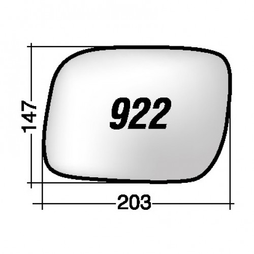 ΚΡΥΣΤΑΛΛΟ ΚΑΘΡΕΠΤΗ VW TOUAREG '02-'07 (ΘΕΡΜΑΙΝΟΜΕΝΟ, ΜΕ ΒΑΣΗ, ΧΡΩΜΙΟ) ΔΕΞΙ