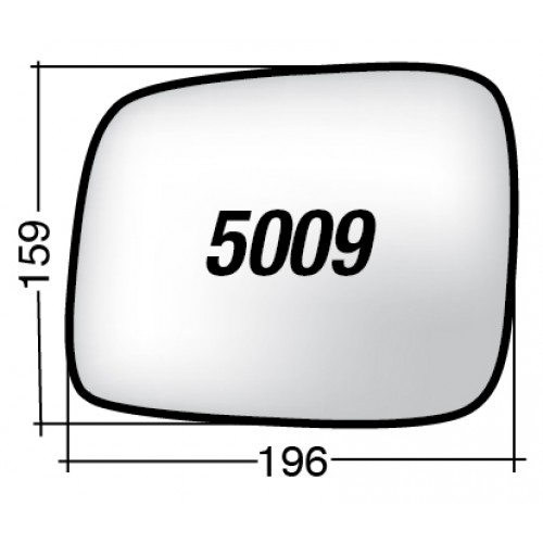 ΚΡΥΣΤΑΛΛΟ ΚΑΘΡΕΠΤΗ VW TRANSPORTER T4 '90-'03 (ΜΕ ΒΑΣΗ, ΧΡΩΜΙΟ) ΑΡΙΣΤΕΡΟ ΓΙΑ ΜΗΧΑΝΙΚΟ ΚΑΘΡΕΠΤΗ