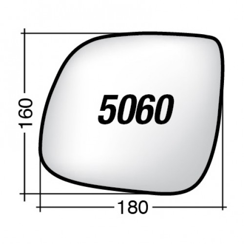 ΚΡΥΣΤΑΛΛΟ ΚΑΘΡΕΠΤΗ VW TRANSPORTER T5 '09-'15/ TRANSPORTER T6 '15-/ MULTIVAN '15-/ AMAROK '10- (ΘΕΡΜΑΙΝΟΜΕΝΟ, ΜΕ ΒΑΣΗ, ΧΡΩΜΙΟ) ΑΡΙΣΤΕΡΟ