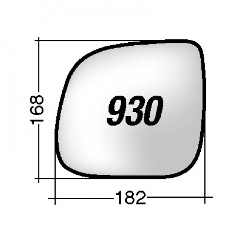 ΚΡΥΣΤΑΛΛΟ ΚΑΘΡΕΠΤΗ VW TOUAREG '07-'10/ AMAROK '10-/ AUDI Q7 '06 -'10 (ΘΕΡΜΑΙΝΟΜΕΝΟ, ΜΕ ΒΑΣΗ, ΧΡΩΜΙΟ) ΔΕΞΙ