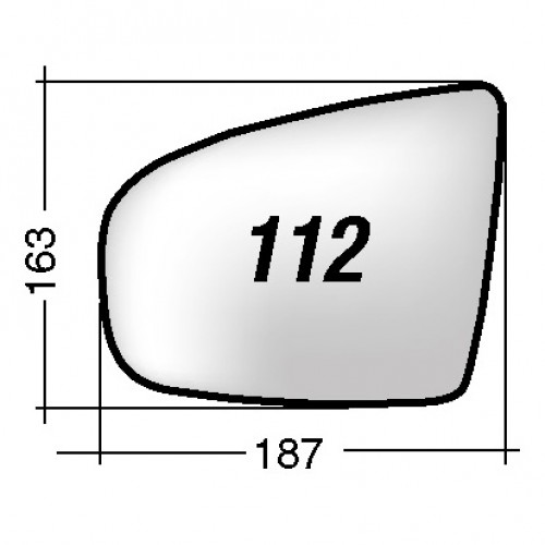 ΚΡΥΣΤΑΛΛΟ ΚΑΘΡΕΠΤΗ BMW X5 '07-'12/ X6 '07-'14 (ΑΣΦΑΙΡΙΚΟ, ΘΕΡΜΑΙΝΟΜΕΝΟ, ΜΕ ΒΑΣΗ, ΧΡΩΜΙΟ) ΔΕΞΙ