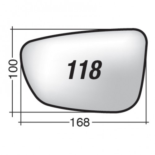 ΚΡΥΣΤΑΛΛΟ ΚΑΘΡΕΠΤΗ BMW 3 SERIES G20 G21 G80 G81 '18/ 5 SERIES G30 G31 G38 '16/ 6 GT SERIES G32 '17/ 7 SERIES G11 G12 '15/ 8 SERIES G14 G15 '18 (ΘΕΡΜΑΙΝΟΜΕΝΟ, ΜΕ ΒΑΣΗ, ΧΡΩΜΙΟ) ΔΕΞΙ