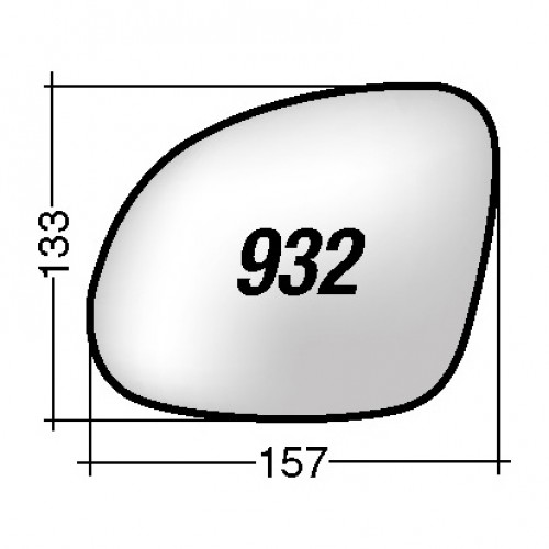 ΚΡΥΣΤΑΛΛΟ ΚΑΘΡΕΠΤΗ VW TIGUAN '07-'18/ SHARAN '09-'15/ SHARAN '15-/ SEAT ALHAMBRA '10-'15/ ALHAMBRA '15-/ SKODA YETI '09-'14/ YETI '14- (ΘΕΡΜΑΙΝΟΜΕΝΟ, ΜΕ ΒΑΣΗ, ΧΡΩΜΙΟ) ΑΡΙΣΤΕΡΟ