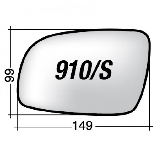 ΚΡΥΣΤΑΛΛΟ ΚΑΘΡΕΠΤΗ VW POLO '99-'01/ LUPO '01-/ SEAT AROSA '01- (ΘΕΡΜΑΙΝΟΜΕΝΟ, ΜΕ ΒΑΣΗ, ΧΡΩΜΙΟ) ΑΡΙΣΤΕΡΟ