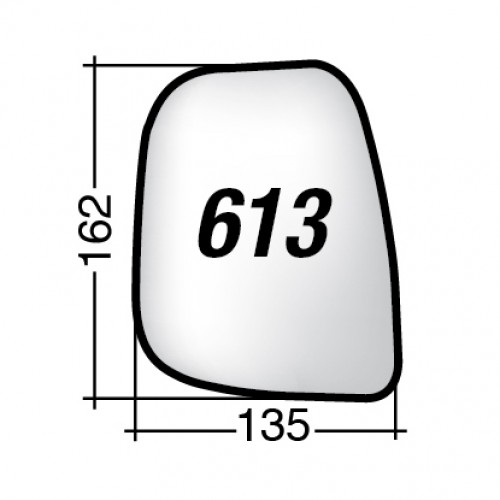 ΚΡΥΣΤΑΛΛΟ ΚΑΘΡΕΠΤΗ PEUGEOT PARTNER TEPEE '13-/ PARTNER '13-/ TRAVELLER '16-/ EXPERT '16-/ CITROEN BERLINGO '13-'18/ BERLINGO '18-/ JUMPY SPACETOURER '17-/ TOYOTA PROACE '16-/ OPEL VIVARO '19/ ZAFIRA LIFE '19- (ΘΕΡΜΑΙΝΟΜΕΝΟ, ΜΕ ΒΑΣΗ, ΧΡΩΜΙΟ) ΑΡΙΣΤΕΡΟ