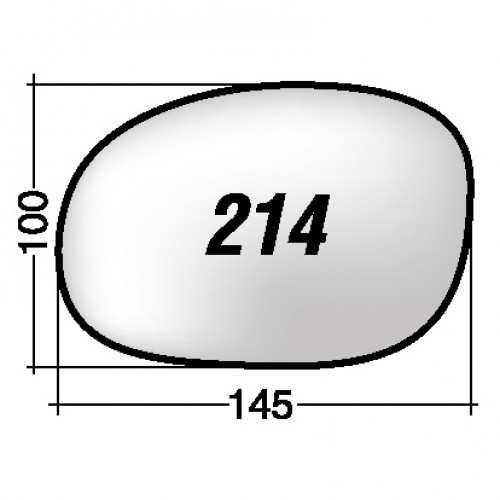 ΚΡΥΣΤΑΛΛΟ ΚΑΘΡΕΠΤΗ CITROEN C2 '03-'09/ C3 '02-'09/ C3 PLURIEL '03-'09/ PEUGEOT 1007 '05- (ΘΕΡΜΑΙΝΟΜΕΝΟ, ΜΕ ΒΑΣΗ, ΧΡΩΜΙΟ) ΑΡΙΣΤΕΡΟ