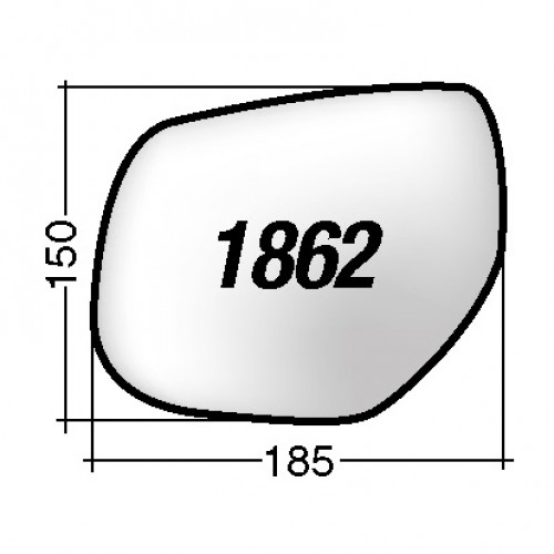 ΚΡΥΣΤΑΛΛΟ ΚΑΘΡΕΠΤΗ CITROEN C4 AIRCROSS '12-/ MITSUBISHI ASX '10-'15/ OUTLANDER '12-'18/ OUTLANDER '18-/ PEUGEOT 4008 '13- (ΘΕΡΜΑΙΝΟΜΕΝΟ, ΜΕ ΒΑΣΗ, ΧΡΩΜΙΟ) ΔΕΞΙ