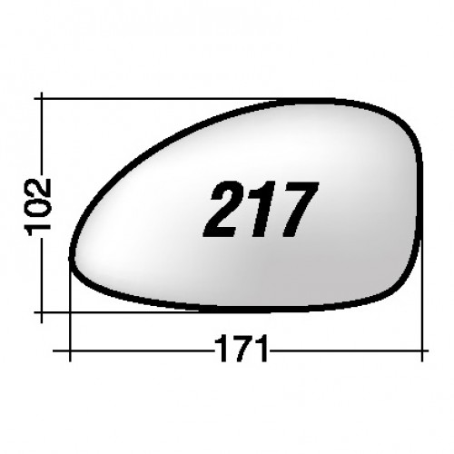 ΚΡΥΣΤΑΛΛΟ ΚΑΘΡΕΠΤΗ CITROEN C4 '05-'10 (ΘΕΡΜΑΙΝΟΜΕΝΟ, ΜΕ ΒΑΣΗ, ΜΠΛΕ) ΔΕΞΙ
