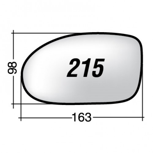 ΚΡΥΣΤΑΛΛΟ ΚΑΘΡΕΠΤΗ CITROEN C5 '01-'08/ C6 '06-'12 (ΘΕΡΜΑΙΝΟΜΕΝΟ, ΜΕ ΒΑΣΗ, ΜΠΛΕ) ΑΡΙΣΤΕΡΟ
