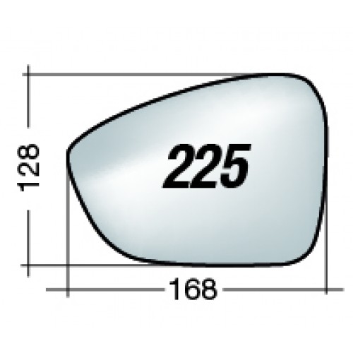 ΚΡΥΣΤΑΛΛΟ ΚΑΘΡΕΠΤΗ CITROEN C3 '09-'16/ DS3 '09-'14/ DS3 '15-'19/ C4 '10/ DS4 '11-'18/ C4 PICASSO '13/ C4 GRAND PICASSO '13/ C3 AIRCROSS '17/ PEUGEOT 508 '10-'17/ RCZ '10-'15 (ΘΕΡΜΑΙΝΟΜΕΝΟ, ΜΕ ΒΑΣΗ, ΧΡΩΜΙΟ) ΜΙΚΡΟ ΑΡΙΣΤΕΡΟ