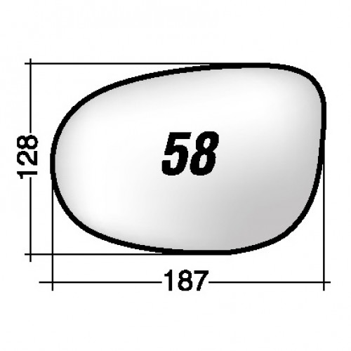 ΚΡΥΣΤΑΛΛΟ ΚΑΘΡΕΠΤΗ FIAT BRAVO '07-/ CROMA '05-/ LANCIA DELTA '08- (ΑΣΦΑΙΡΙΚΟ, ΘΕΡΜΑΙΝΟΜΕΝΟ, ΜΕ ΒΑΣΗ, ΜΠΛΕ) ΑΡΙΣΤΕΡΟ