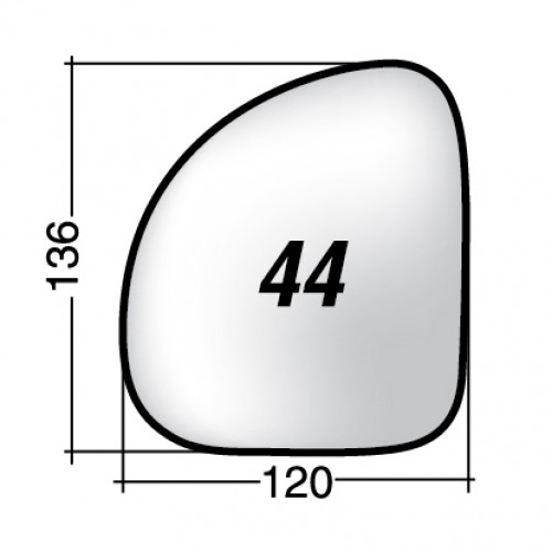 ΚΡΥΣΤΑΛΛΟ ΚΑΘΡΕΠΤΗ FIAT MULTIPLA (ΘΕΡΜΑΙΝΟΜΕΝΟ, ΜΕ ΒΑΣΗ, ΧΡΩΜΙΟ) ΔΕΞΙ