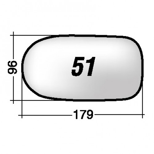 ΚΡΥΣΤΑΛΛΟ ΚΑΘΡΕΠΤΗ FIAT STRADA PICK-UP '05-'12/ PALIO FACELIFT '01- (ΜΕ ΒΑΣΗ, ΧΡΩΜΙΟ) ΑΡΙΣΤΕΡΟ/ΔΕΞΙ