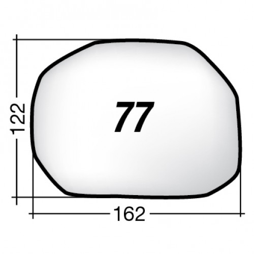 ΚΡΥΣΤΑΛΛΟ ΚΑΘΡΕΠΤΗ FIAT STRADA PICK-UP '12- (ΘΕΡΜΑΙΝΟΜΕΝΟ, ΜΕ ΒΑΣΗ, ΧΡΩΜΙΟ) ΑΡΙΣΤΕΡΟ