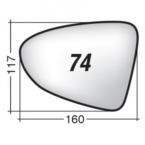 ΚΡΥΣΤΑΛΛΟ ΚΑΘΡΕΠΤΗ FIAT TIPO '15- (ΘΕΡΜΑΙΝΟΜΕΝΟ, ΜΕ ΒΑΣΗ, ΧΡΩΜΙΟ) ΔΕΞΙ