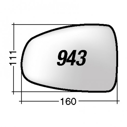 ΚΡΥΣΤΑΛΛΟ ΚΑΘΡΕΠΤΗ AUDI A1 '10-'14/ A1 SPORTBACK '11 (ΑΣΦΑΙΡΙΚΟ, ΘΕΡΜΑΙΝΟΜΕΝΟ, ΜΕ ΒΑΣΗ, ΧΡΩΜΙΟ) ΔΕΞΙ