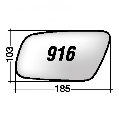 ΚΡΥΣΤΑΛΛΟ ΚΑΘΡΕΠΤΗ AUDI A3 '00-'03/ A4 '99-'00/ A6 '97-'05 (ΘΕΡΜΑΙΝΟΜΕΝΟ, ΜΕ ΒΑΣΗ, ΜΠΛΕ) ΔΕΞΙ
