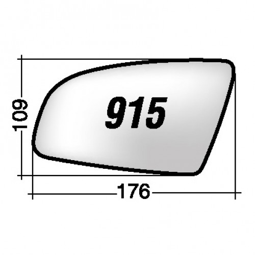 ΚΡΥΣΤΑΛΛΟ ΚΑΘΡΕΠΤΗ AUDI A3 '03-'08/ A3 SPORTBACK '04-'08/ A4 '00-'07/ A6 '04-'08 (ΘΕΡΜΑΙΝΟΜΕΝΟ, ΜΕ ΒΑΣΗ, ΧΡΩΜΙΟ) ΔΕΞΙ