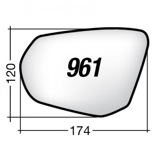 ΚΡΥΣΤΑΛΛΟ ΚΑΘΡΕΠΤΗ AUDI Q2 '16-/ Q3 '18-/ Q3 SPORTBACK '19- (ΘΕΡΜΑΙΝΟΜΕΝΟ, ΜΕ ΒΑΣΗ, ΧΡΩΜΙΟ) ΔΕΞΙ