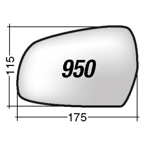 ΚΡΥΣΤΑΛΛΟ ΚΑΘΡΕΠΤΗ AUDI A3 '10-'12/ A3 SPORTBACK '08-'11/ A4 '09-'15/ A5 '11 -'17/ A5 SPORTBACK '09-'17/ S4 '10- (ΑΣΦΑΙΡΙΚΟ, ΘΕΡΜΑΙΝΟΜΕΝΟ, ΜΕ ΒΑΣΗ, ΧΡΩΜΙΟ) ΑΡΙΣΤΕΡΟ