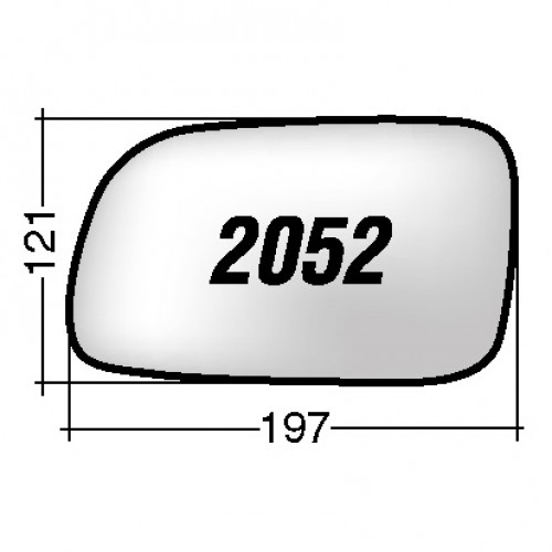 ΚΡΥΣΤΑΛΛΟ ΚΑΘΡΕΠΤΗ JEEP GRAND CHEROKEE '99-'04 (ΘΕΡΜΑΙΝΟΜΕΝΟ, ΜΕ ΒΑΣΗ, ΧΡΩΜΙΟ) ΔΕΞΙ